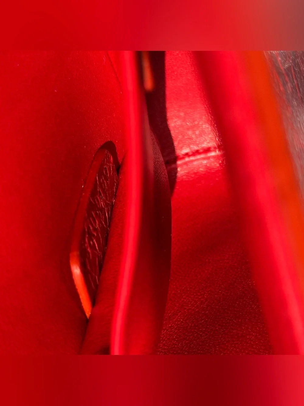Christian Dior 30 Montaigne Box Shoulder Bag Red Leather - Picture 15 of 15